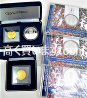 2002年 FIFAワールドカップ 1万円金貨 千円銀貨
